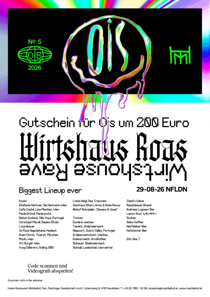 Ein grünes und schwarzes Ticket Wirtshausroas - 29.08.2026